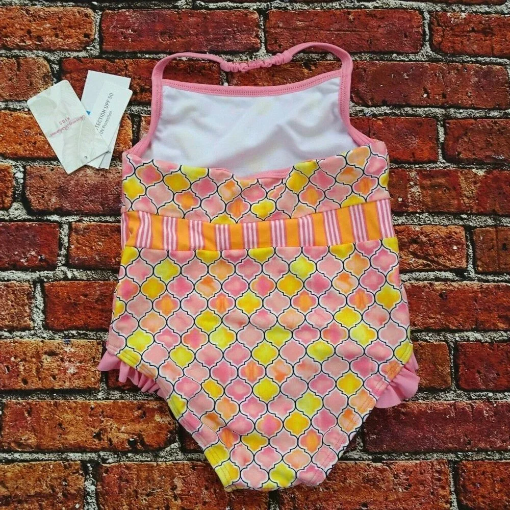 NWT Tommy Bahama Kids Swimsuit One-Piece Tile 24 Mos